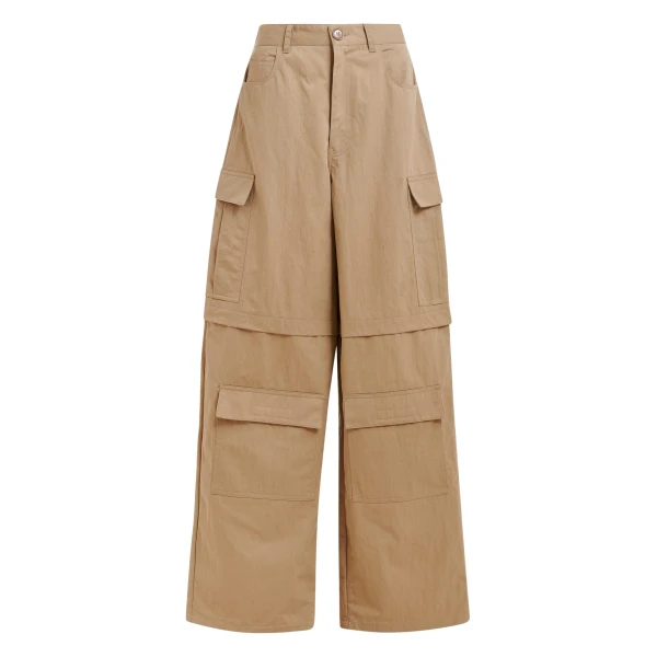 Essentiel Antwerp Light brown cotton-blend flap cargo pants