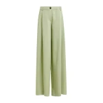 Essentiel Antwerp Light green wide-leg tailored pants
