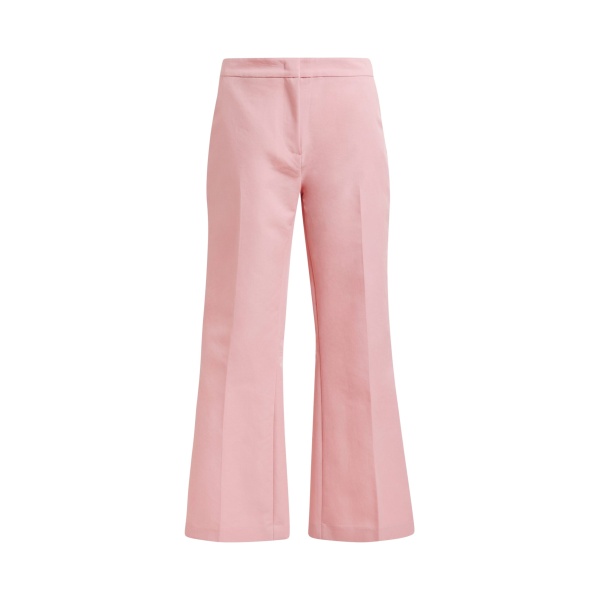 Light pink cropped flared pants