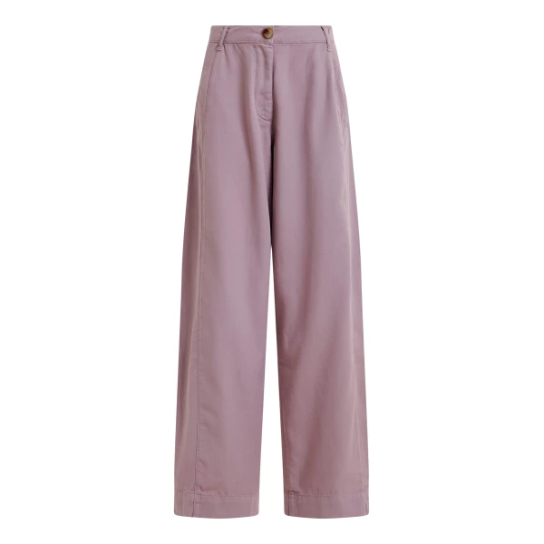 Essentiel Antwerp Light purple organic cotton wide-leg pants