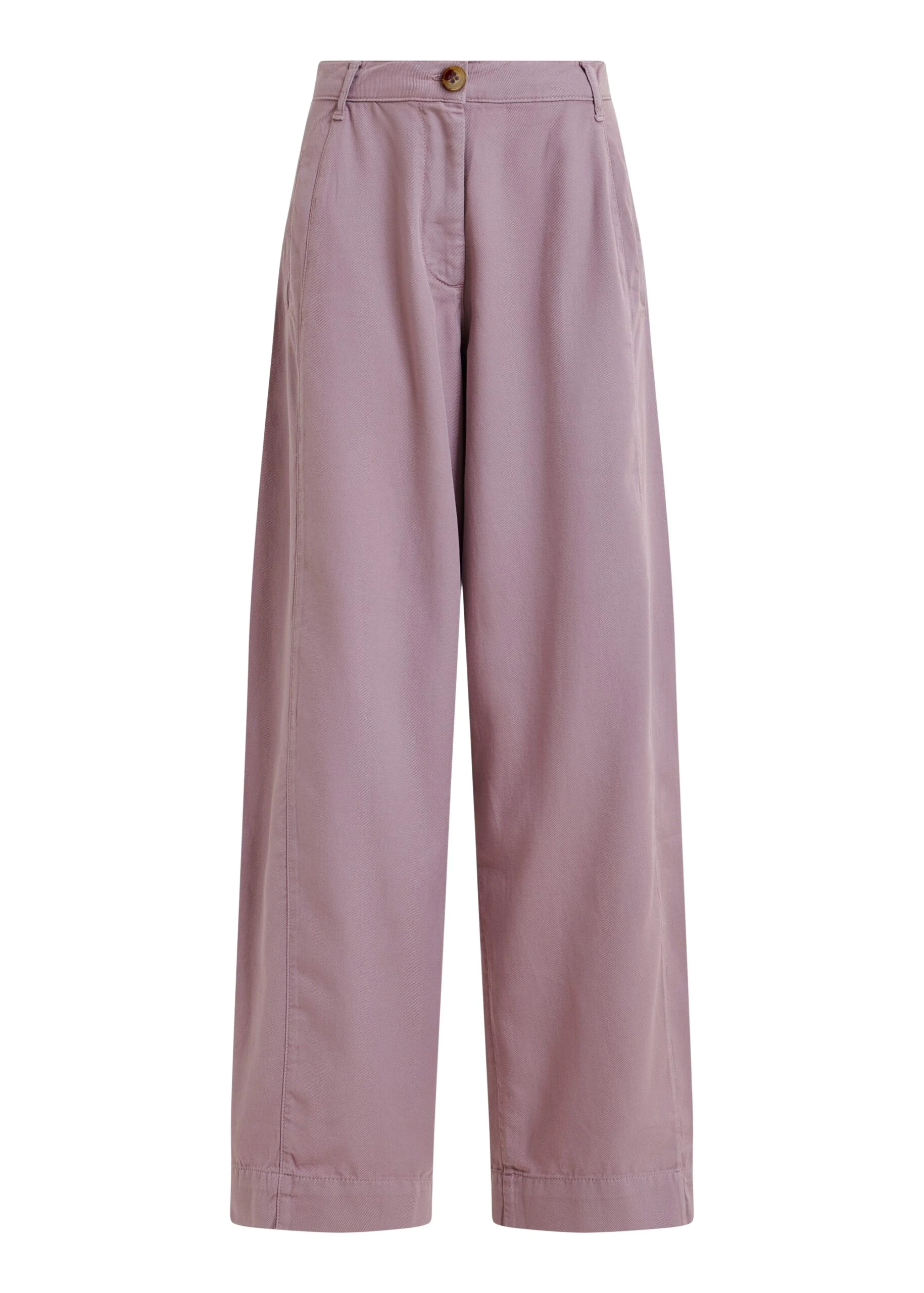 Light purple organic cotton wide-leg pants
