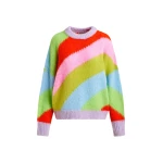 Essentiel Antwerp Multicolor intarsia knit striped sweater