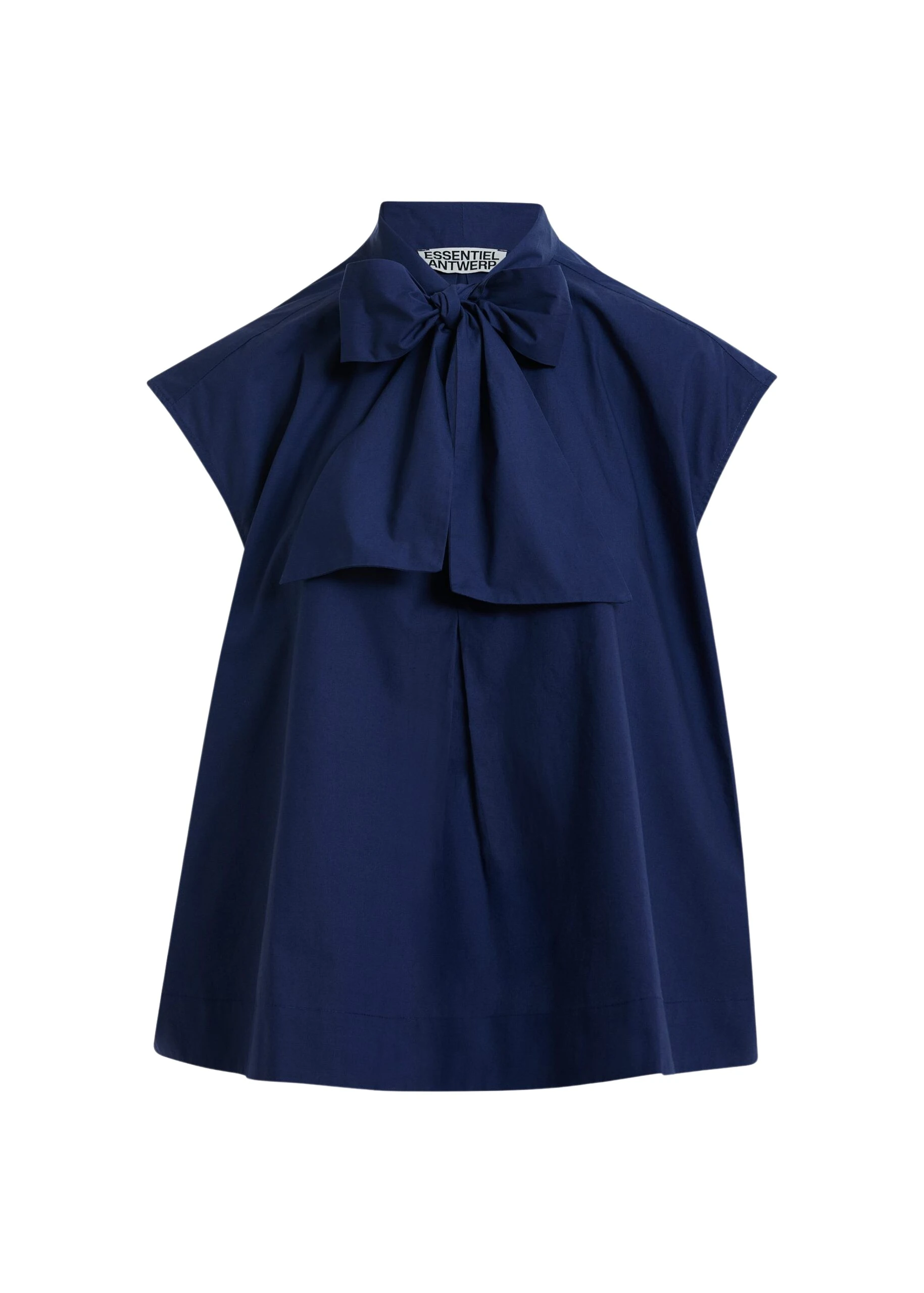 Essentiel-Antwerp-Navy-sleeveless-top-with-tie-neckline-scaled95124_nobg Essentiel Antwerp Navy sleeveless top with tie neckline