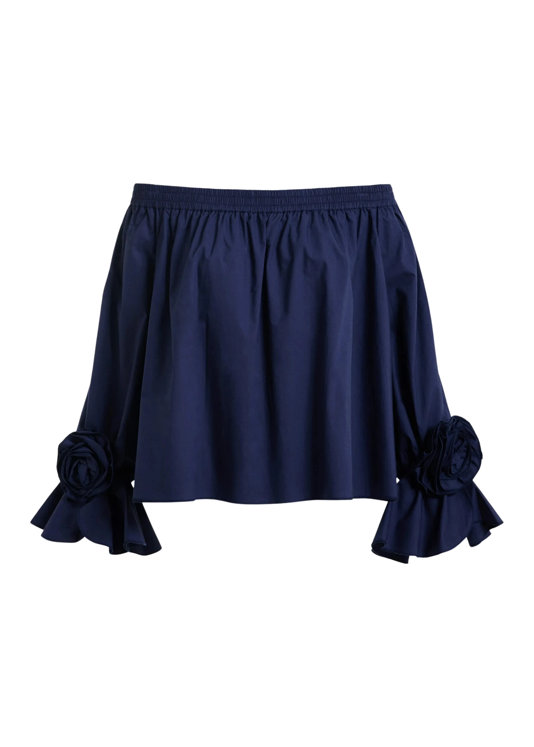 Essentiel-Antwerp-Navy-strapless-cotton-top-with-rosette-details-scaled62064_nobg Essentiel Antwerp Navy strapless cotton top with rosette details