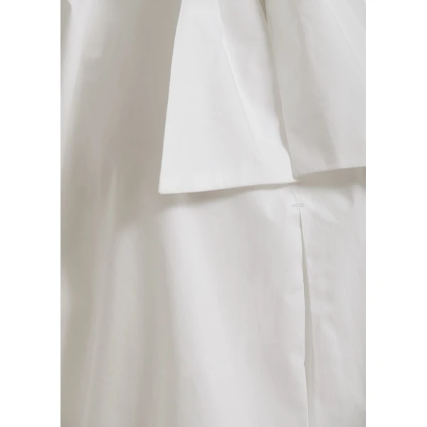 Essentiel Antwerp Off-white sleeveless top with tie neckline, view 6