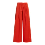 Essentiel Antwerp Orange pleated wide-leg pants
