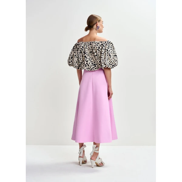 Essentiel Antwerp Pink a-line skirt, view 5