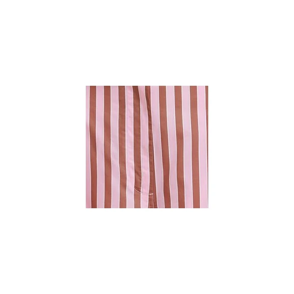 Essentiel Antwerp Pink and brown striped tapered-leg pants, view 2