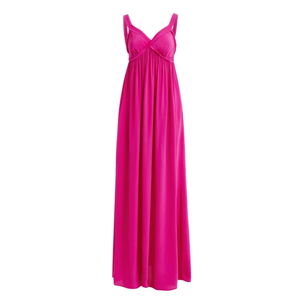 Essentiel Antwerp Pink babydoll maxi dress with empire waistline