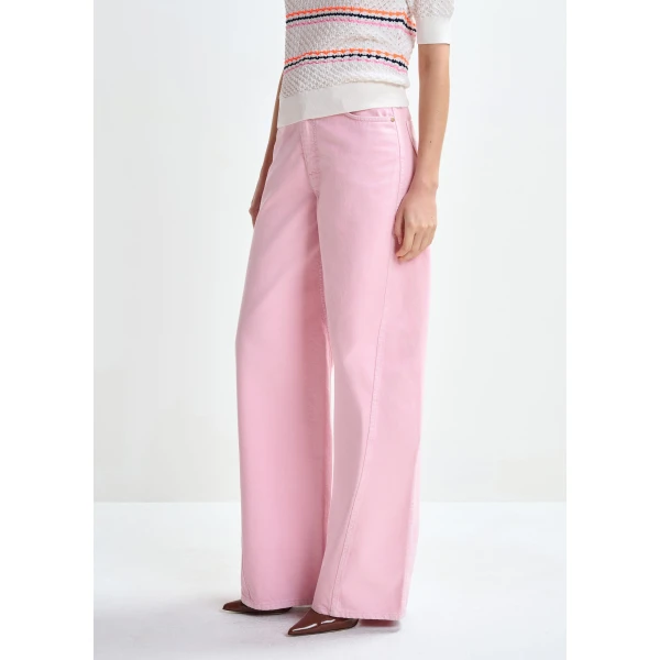 Essentiel Antwerp Pink barrel-leg jeans, view 3