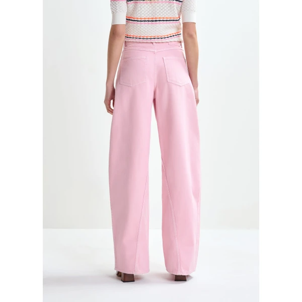 Essentiel Antwerp Pink barrel-leg jeans, view 4