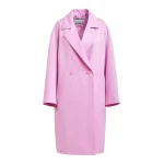 Essentiel Antwerp Pink double-breasted coat