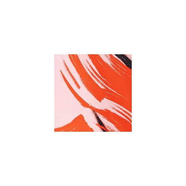 Essentiel Antwerp Pink, orange and black asymmetric ruffle top, view 2