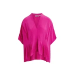 Essentiel Antwerp Pink oversized top with peplum hemline