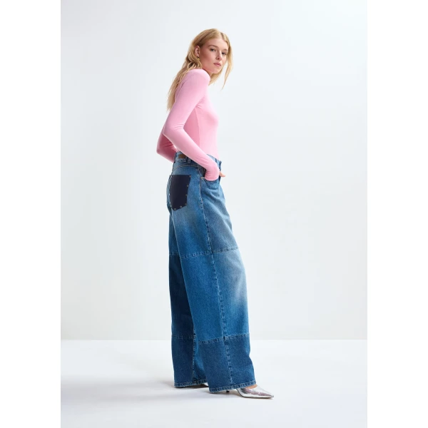 Essentiel Antwerp Pink turtleneck sweater, view 4