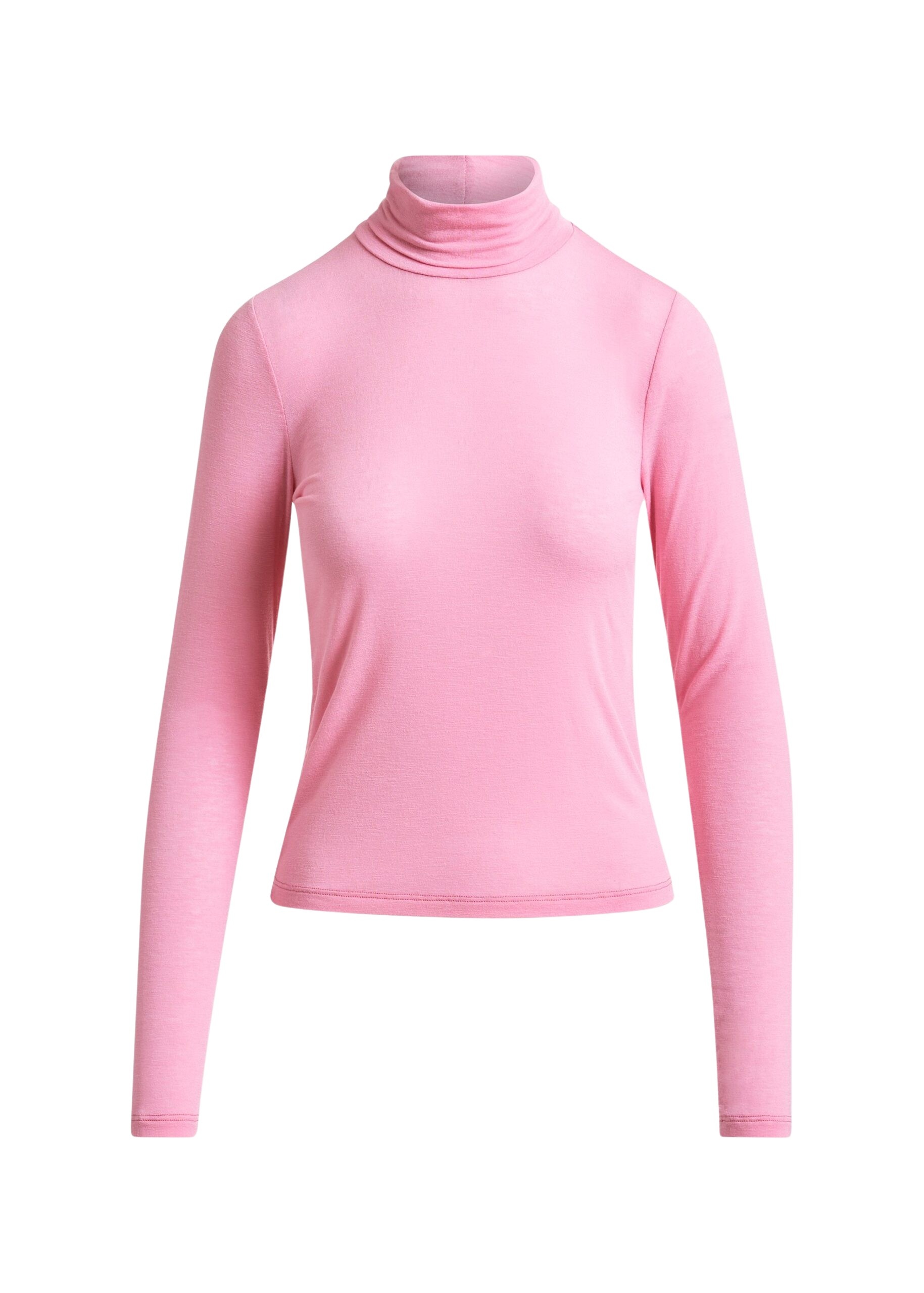 Pink turtleneck sweater