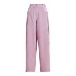 Essentiel Antwerp Purple high-rise wide-leg jeans with embellished side trims