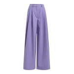 Essentiel Antwerp Purple pleated wide-leg pants
