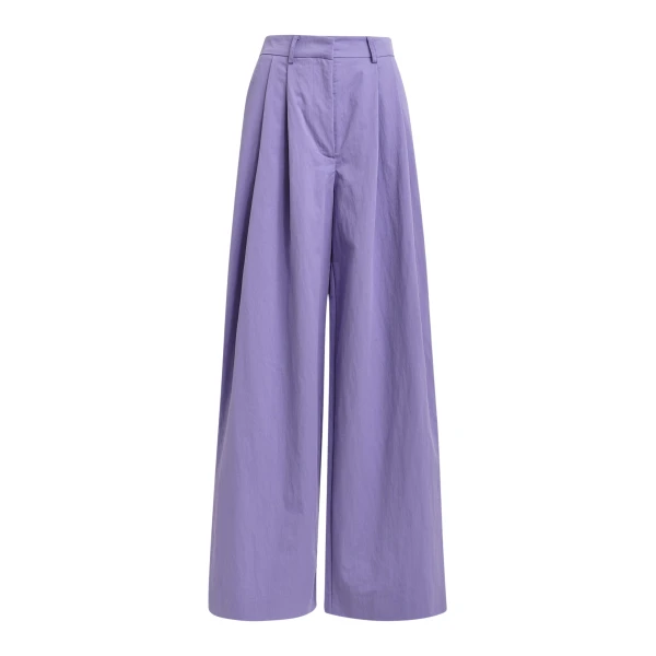 Essentiel Antwerp Purple pleated wide-leg pants