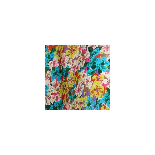 Essentiel Antwerp Purple, red and multicolor silk-blend floral print wide-leg pants, view 2