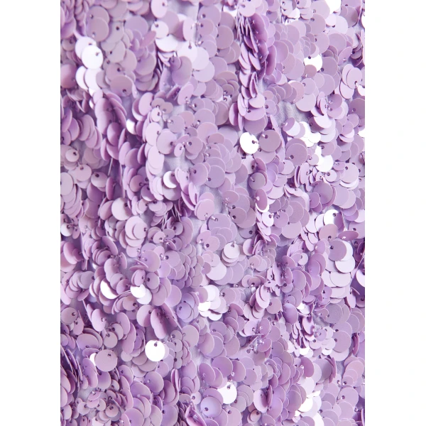 Essentiel Antwerp Purple sequin-embellished top, view 6
