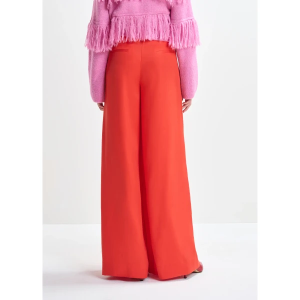 Essentiel Antwerp Red wide-leg pants, view 5