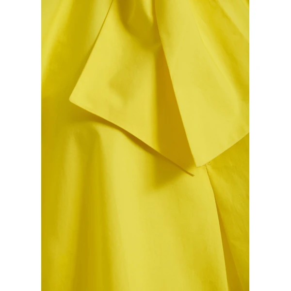 Essentiel Antwerp Yellow sleeveless top with tie neckline, view 6