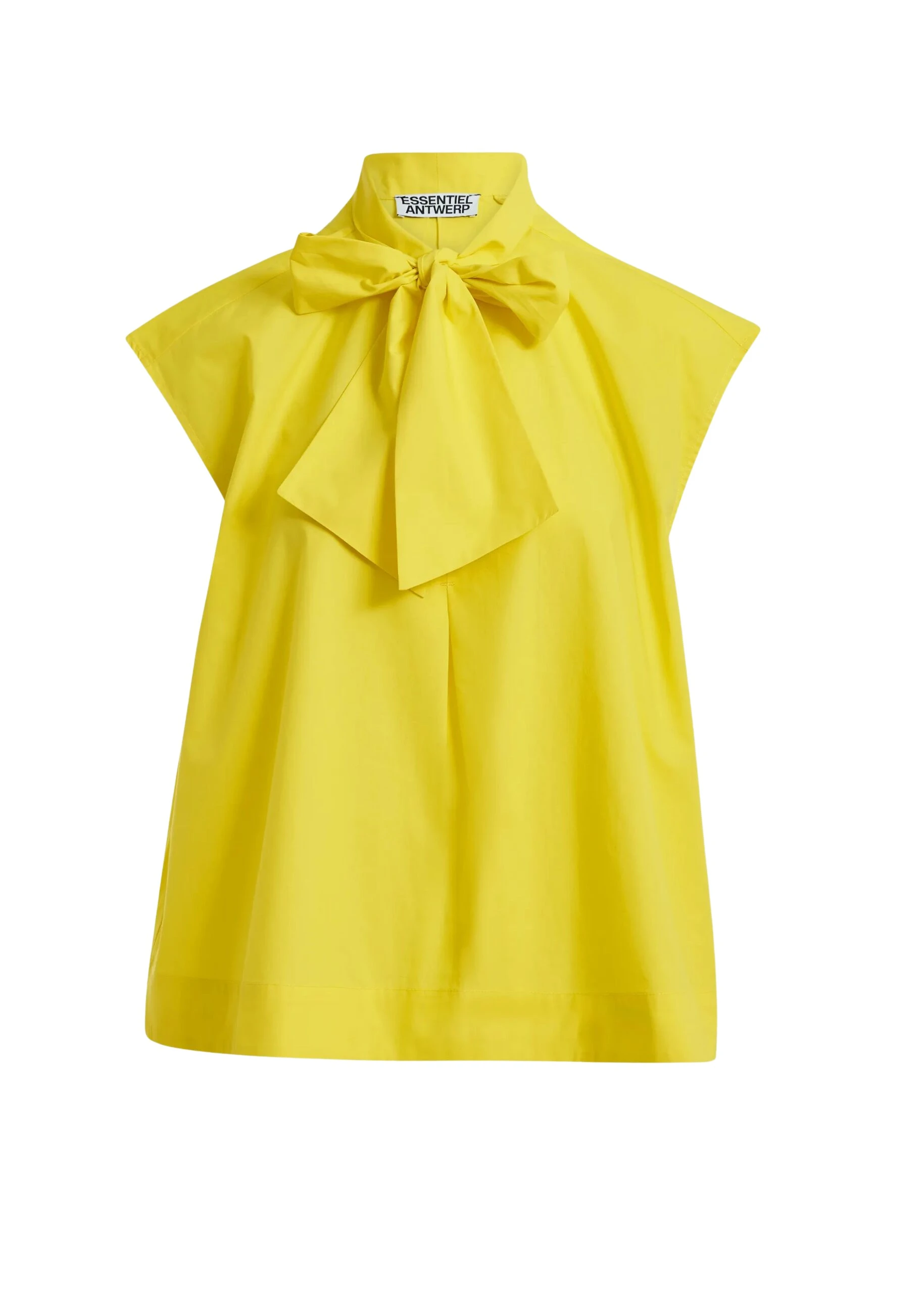 Essentiel-Antwerp-Yellow-sleeveless-top-with-tie-neckline-scaled61046_nobg Essentiel Antwerp Yellow sleeveless top with tie neckline