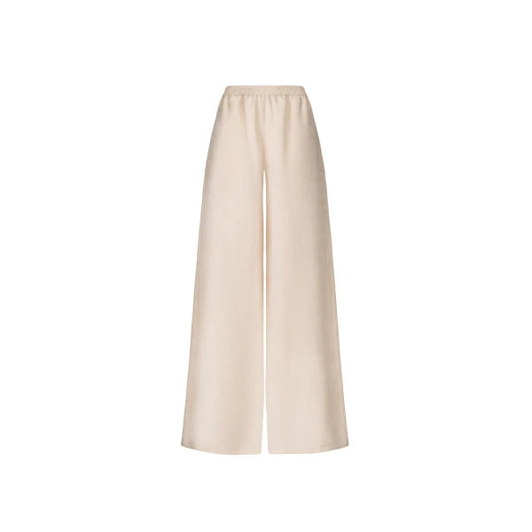 Fabiana Filippi Amelia Jogging Pants in Natural Linen Fabric