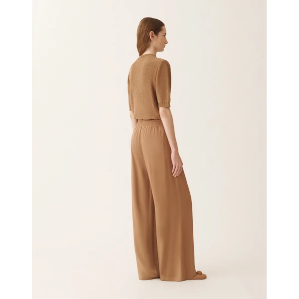 Fabiana Filippi Amelia Pants in Enver Satin, Wicker, view 4