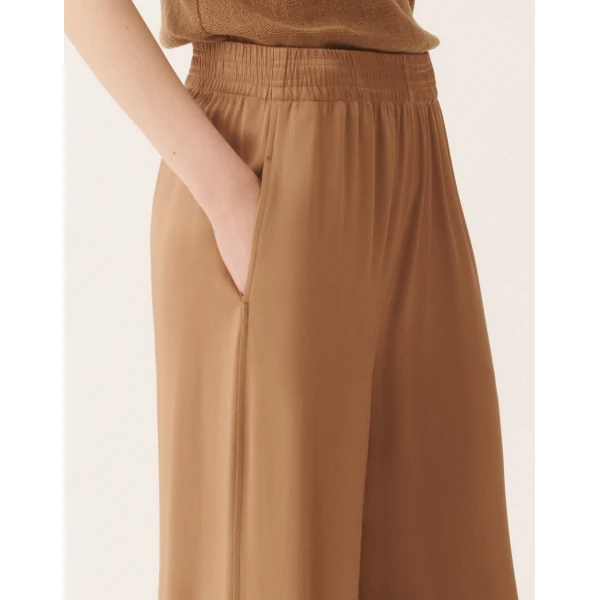 Fabiana Filippi Amelia Pants in Enver Satin, Wicker, view 5