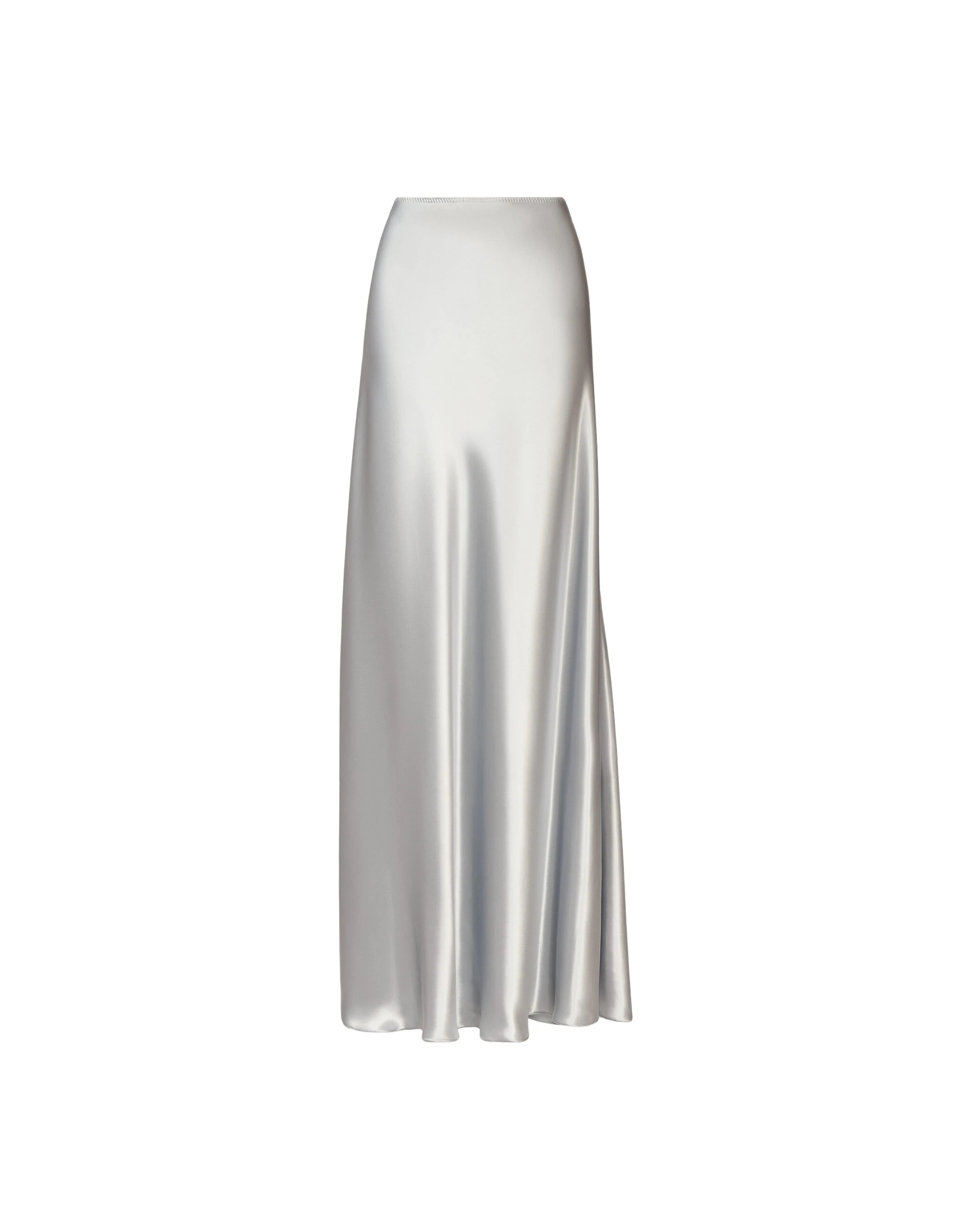 Fabiana Filippi Asymmetric Skirt in Aqua Satin