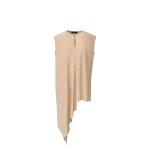 Fabiana Filippi Asymmetric Top in Crepe de Chine, Maple
