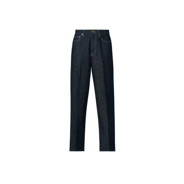 Fabiana Filippi Barrel Denim Trousers in Softened Blue
