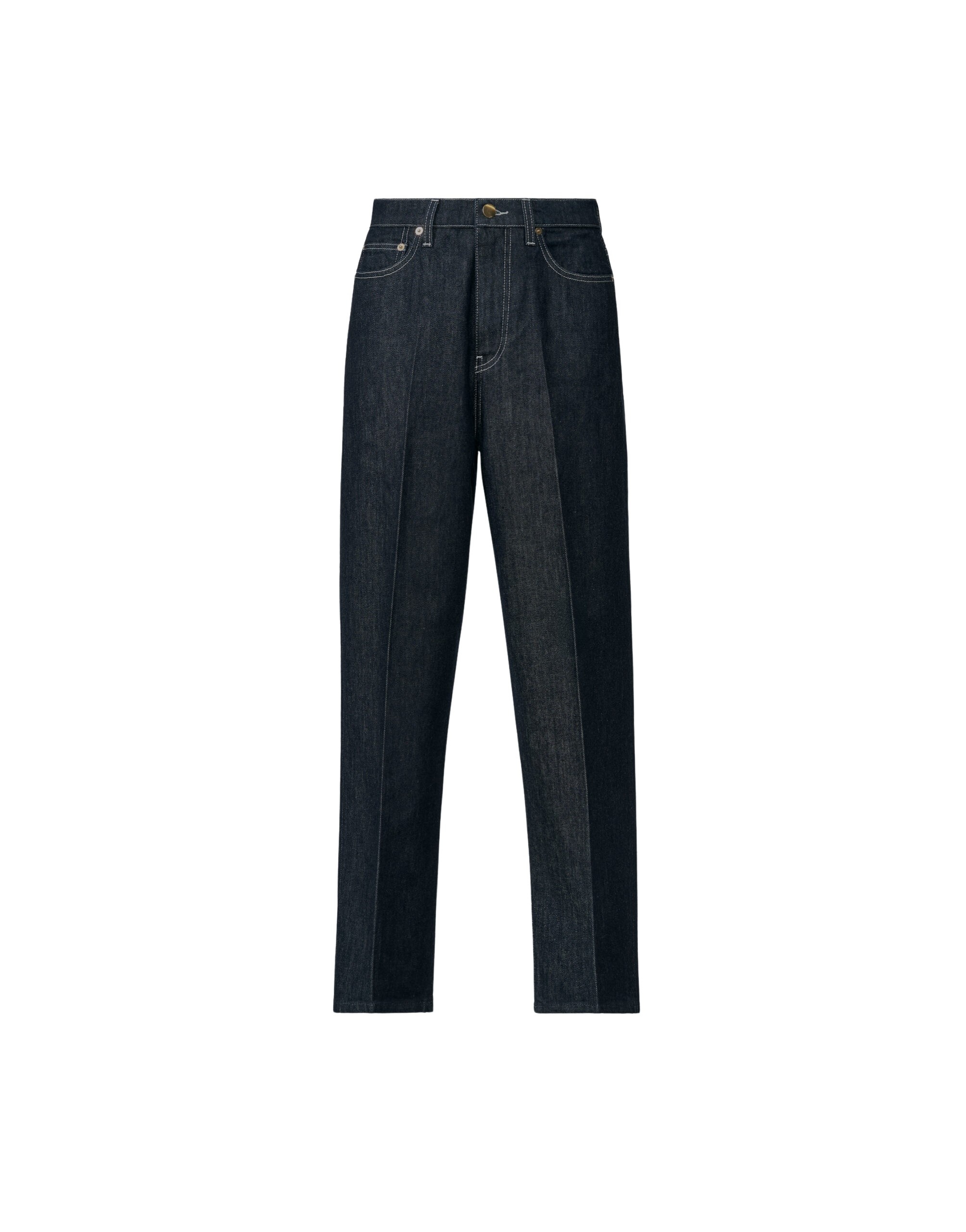 Fabiana Filippi Barrel Denim Trousers in Softened Blue