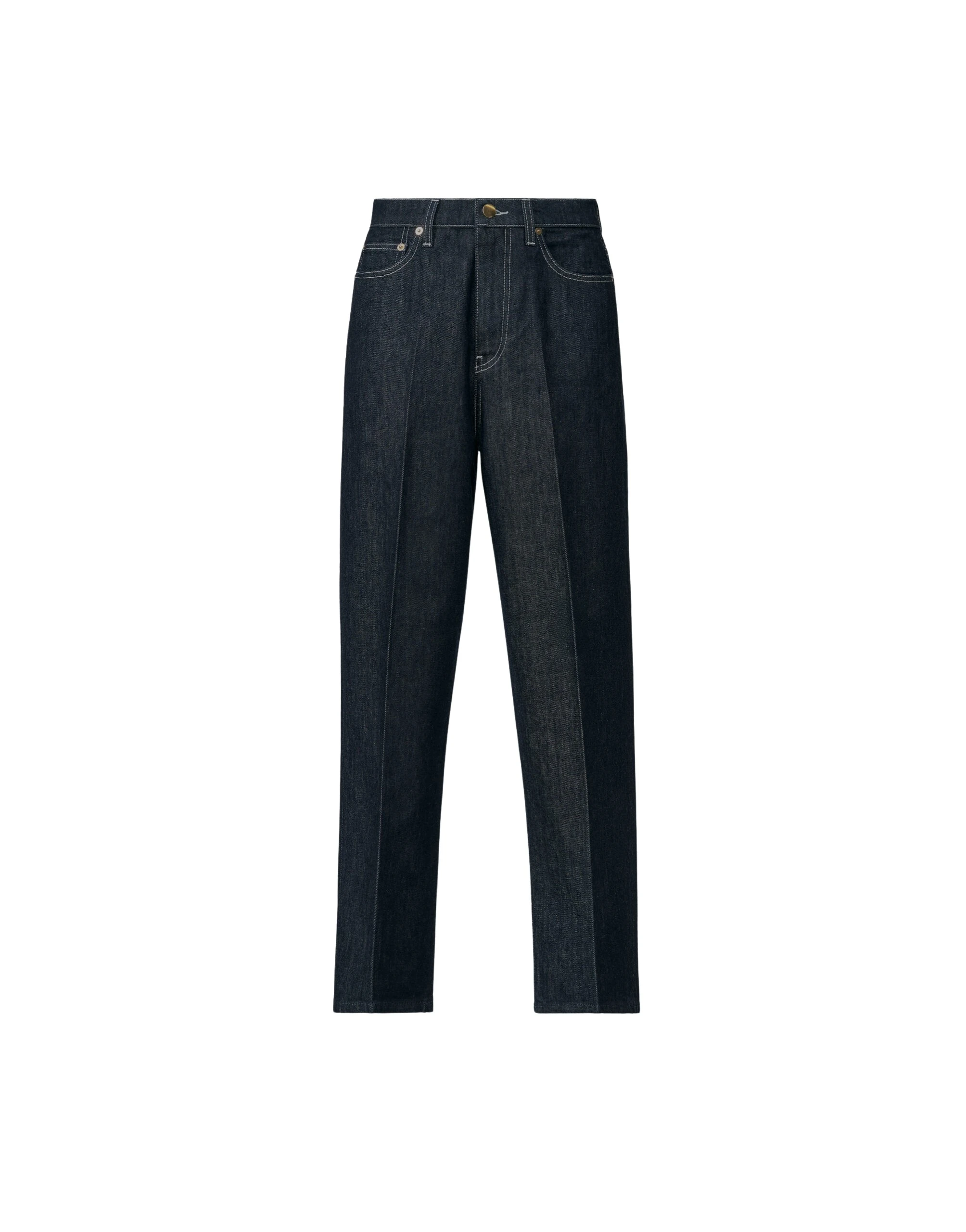 Fabiana Filippi Barrel Denim Trousers in Softened Blue