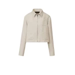Fabiana Filippi Boxy Jacket in Drop Fil Coupé Tailoring, Ice