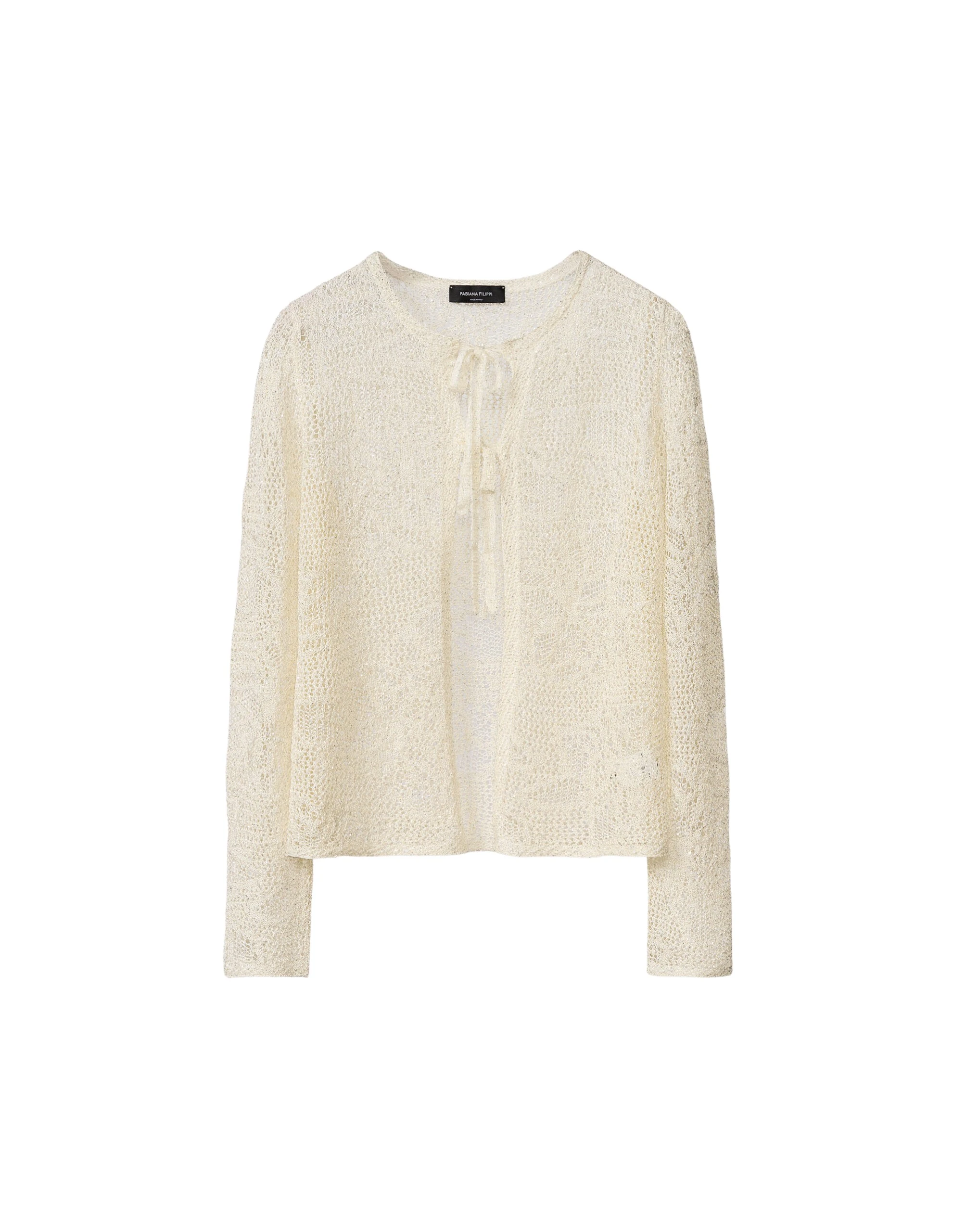 Fabiana-Filippi-Cardigan-in-Micro-Sequins-Mastic-scaled11570_nobg Fabiana Filippi Cardigan in Micro Sequins, Mastic