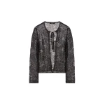Fabiana Filippi Cardigan in Midnight Blue Micro Sequins