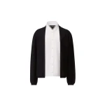 Fabiana Filippi Cardigan in Organic Cotton, Midnight Blue