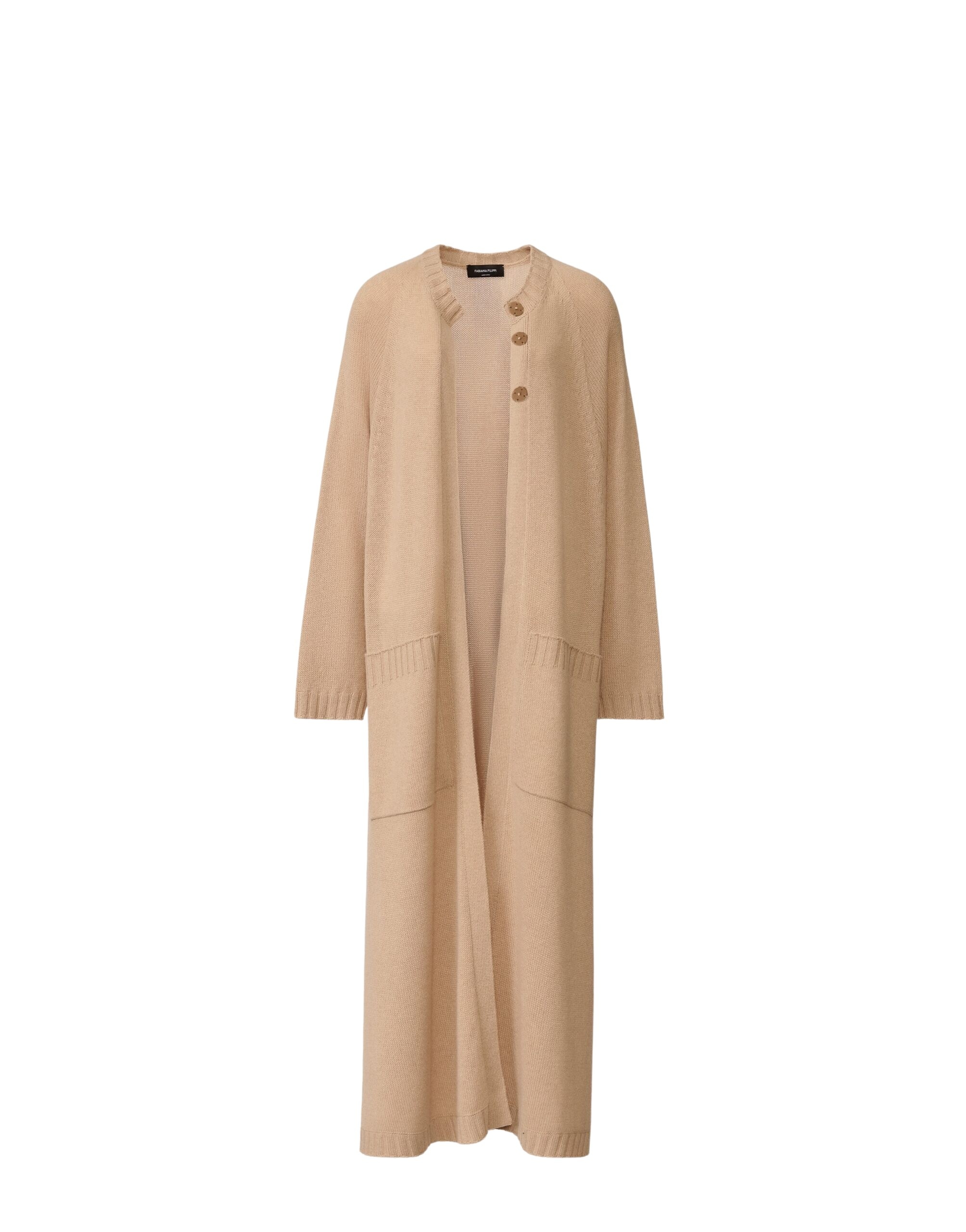 Fabiana Filippi Cardigan in Platinum, Beech