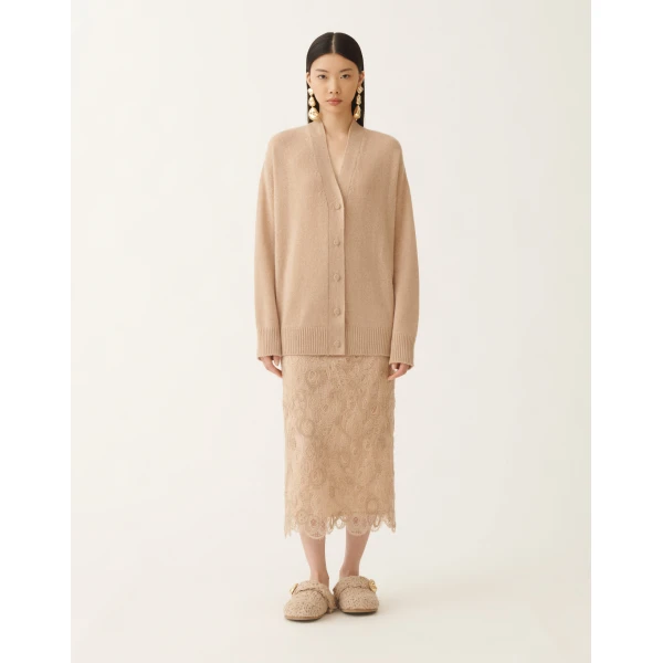 Fabiana Filippi Cashmere Sweater in Brown, view 3