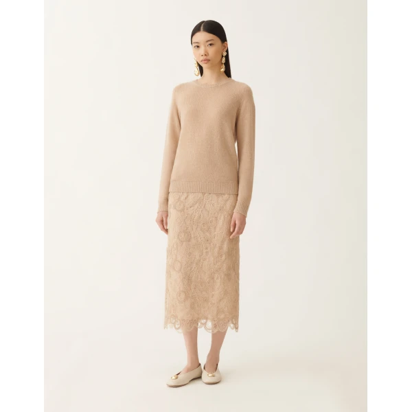 Fabiana Filippi Cashmere Sweater in Brown, view 3