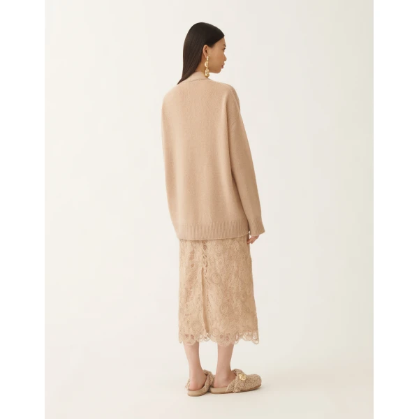 Fabiana Filippi Cashmere Sweater in Brown, view 4