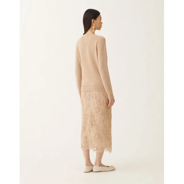 Fabiana Filippi Cashmere Sweater in Brown, view 4