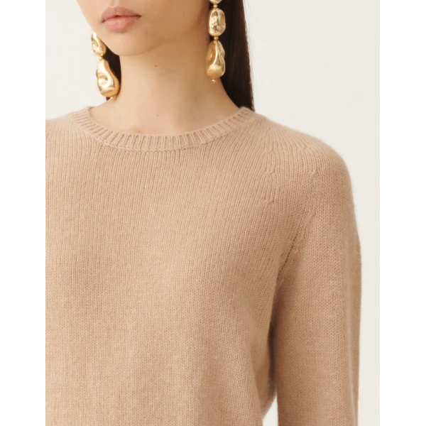 Fabiana Filippi Cashmere Sweater in Brown, view 5