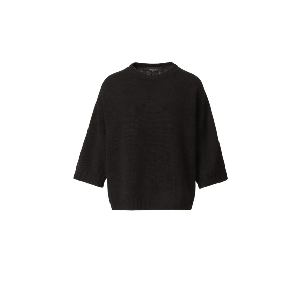 Fabiana Filippi Cashmere T-shirt in Black Knit
