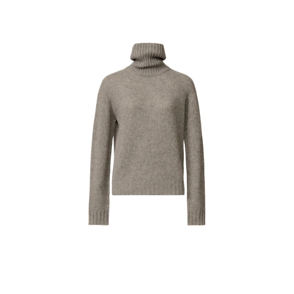 Fabiana Filippi Cashmere Turtleneck Sweater in Grey