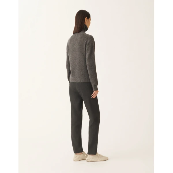 Fabiana Filippi Cashmere Turtleneck Sweater in Grey, view 4