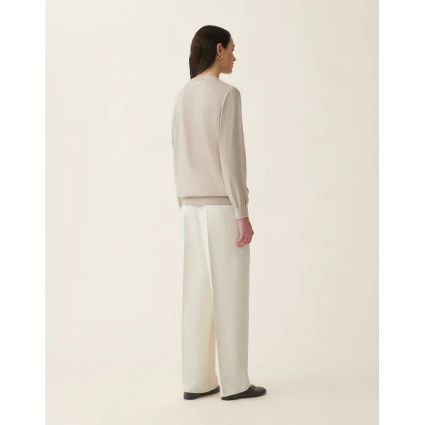 Fabiana Filippi Cashmere and Silk Sweater in Cachà, view 4